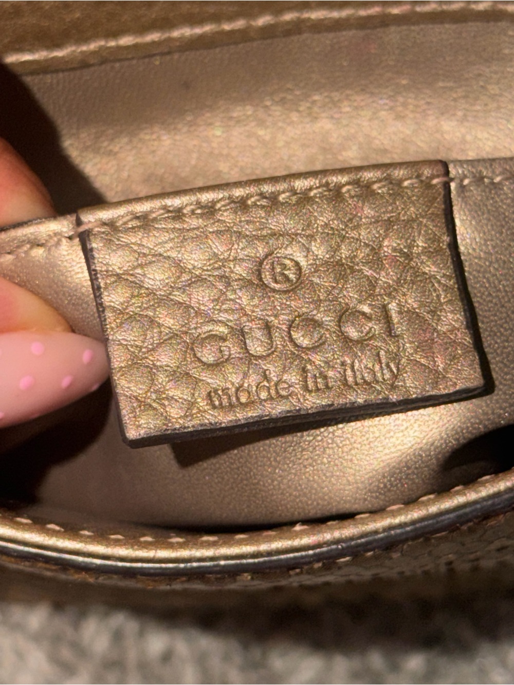 Gucci 1973 Small in Python leather Gold/Metallic - Picture 5 of 9